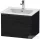 Duravit D-NEO 61x46,2 cm-es, 1 fiókos függesztett szekrény fekete fogantyúval, 233663XXX mosdóhoz, matt fekete tölgy DE42610BD160000