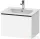 Duravit D-NEO 61x46,2 cm-es, 1 fiókos függesztett szekrény fekete fogantyúval, 233663XXX mosdóhoz, matt fehér DE42610BD180000