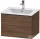 Duravit D-NEO 61x46,2 cm-es, 1 fiókos függesztett szekrény fekete fogantyúval, 233663XXX mosdóhoz, matt sötét dió DE42610BD210000