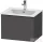 Duravit D-NEO 61x46,2 cm-es, 1 fiókos függesztett szekrény fekete fogantyúval, 233663XXX mosdóhoz, matt grafit DE42610BD490000