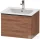 Duravit D-NEO 61x46,2 cm-es, 1 fiókos függesztett szekrény fekete fogantyúval, 233663XXX mosdóhoz, matt dió DE42610BD790000