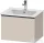 Duravit D-NEO 61x46,2 cm-es, 1 fiókos függesztett szekrény fekete fogantyúval, 233663XXX mosdóhoz, matt taupe DE42610BD910000