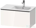 Duravit D-NEO 810x462 mm-es 1 fiókos alsószekrény 233683,234583,vagy 234683 mosdóhoz,White High Gloss Decor DE426202222