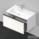 Duravit D-NEO 810x462 mm-es 1 fiókos alsószekrény 233683,234583,vagy 234683 mosdóhoz,White High Gloss Decor DE426202222