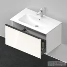 Duravit D-NEO 810x462 mm-es 1 fiókos alsószekrény 233683,234583,vagy 234683 mosdóhoz,White High Gloss Decor DE426202222