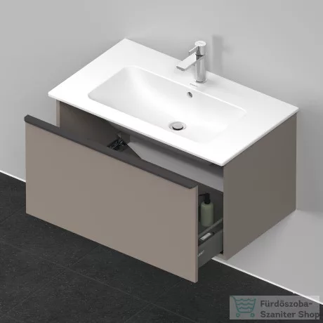 Duravit D-NEO 810x462 mm-es 1 fiókos alsószekrény 233683,234583,vagy 234683 mosdóhoz,Basalt Matt Decor DE426204343