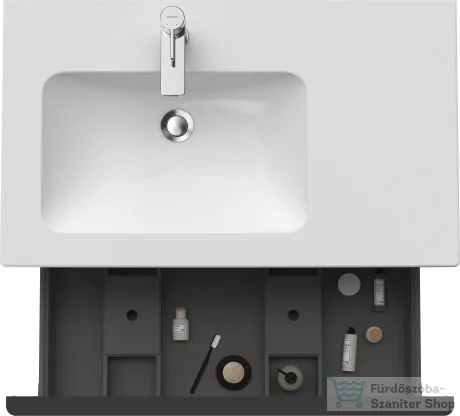 Duravit D-NEO 810x462 mm-es 1 fiókos alsószekrény 233683,234583,vagy 234683 mosdóhoz,Taupe Matt Decor DE426209191