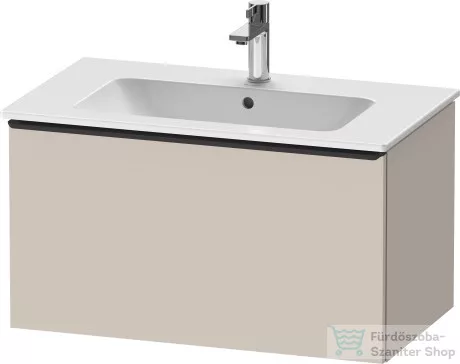 Duravit D-NEO 810x462 mm-es 1 fiókos alsószekrény 233683,234583,vagy 234683 mosdóhoz,Taupe Matt Decor DE426209191