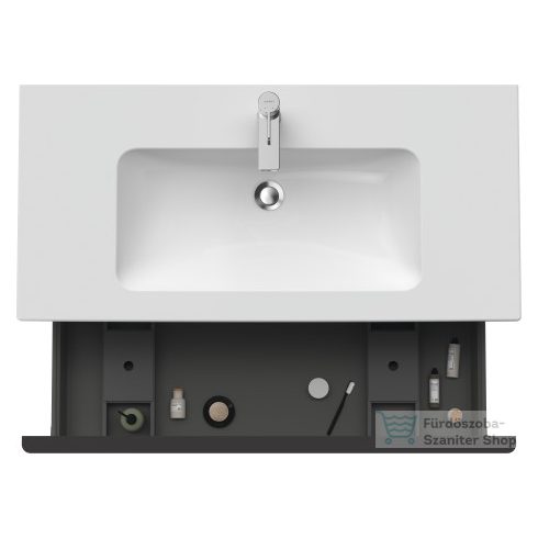 Duravit D-NEO 1010x462 mm-es 1 fiókos alsószekrény 233610 mosdóhoz,Basalt Matt Decor DE426304343