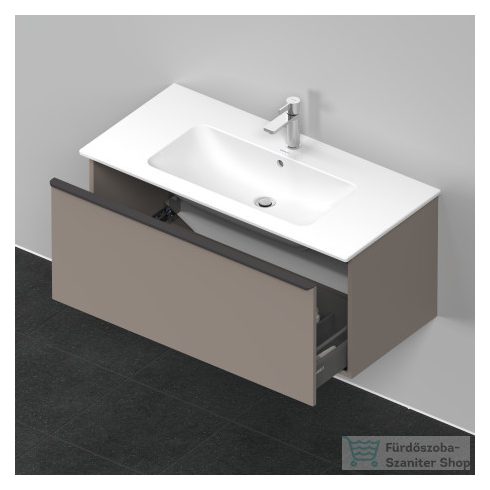 Duravit D-NEO 1010x462 mm-es 1 fiókos alsószekrény 233610 mosdóhoz,Basalt Matt Decor DE426304343