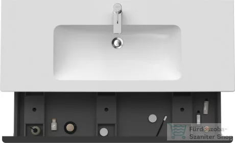 Duravit D-NEO 1210x462 mm-es 1 fiókos alsószekrény 233612,vagy 236112 mosdóhoz,White High Gloss Decor DE426402222