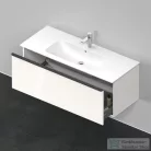 Duravit D-NEO 1210x462 mm-es 1 fiókos alsószekrény 233612,vagy 236112 mosdóhoz,White High Gloss Decor DE426402222