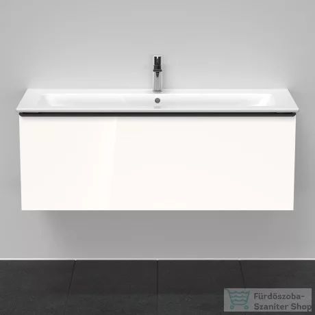 Duravit D-NEO 1210x462 mm-es 1 fiókos alsószekrény 233612,vagy 236112 mosdóhoz,White High Gloss Decor DE426402222