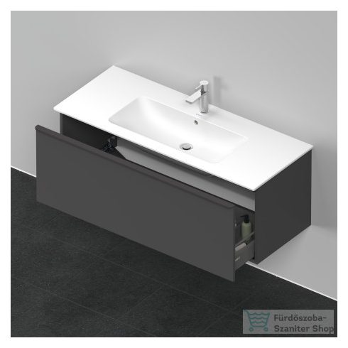 Duravit D-NEO 1210x462 mm-es 1 fiókos alsószekrény 233612,vagy 236112 mosdóhoz,Graphite Matt Decor DE426404949