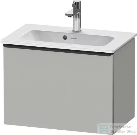 Duravit D-NEO 610x372 mm-es 1 fiókos alsószekrény 234263 mosdóhoz,Concrete Grey Matt Decor DE426800707