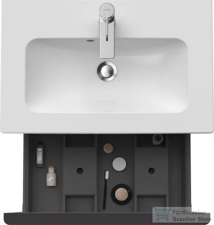 Duravit D-NEO 610x372 mm-es 1 fiókos alsószekrény 234263 mosdóhoz,Concrete Grey Matt Decor DE426800707