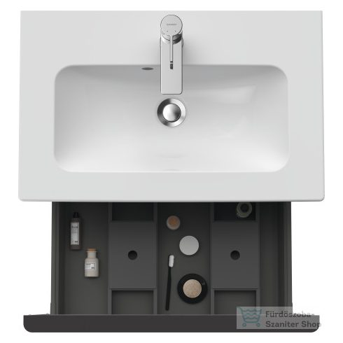 Duravit D-NEO 610x372 mm-es 1 fiókos alsószekrény 234263 mosdóhoz,Walnut Dark Decor DE426802121