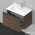 Duravit D-NEO 610x372 mm-es 1 fiókos alsószekrény 234263 mosdóhoz,Walnut Dark Decor DE426802121