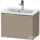 Duravit D-NEO 61x37,2 cm-es, 1 fiókos fali szekrény polírozott arany színű fogantyúval 234263XXX mosdóhoz, matt len DE4268034750000
