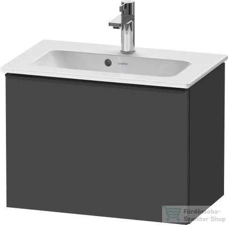 Duravit D-NEO 610x372 mm-es 1 fiókos alsószekrény 234263 mosdóhoz,Graphite Matt Decor DE426804949