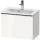 Duravit D-NEO 61x37,2 cm-es, 1 fiókos fali szekrény rozsdamentes acél színű fogantyúval 234263XXX mosdóhoz, fényes fehér DE4268070220000