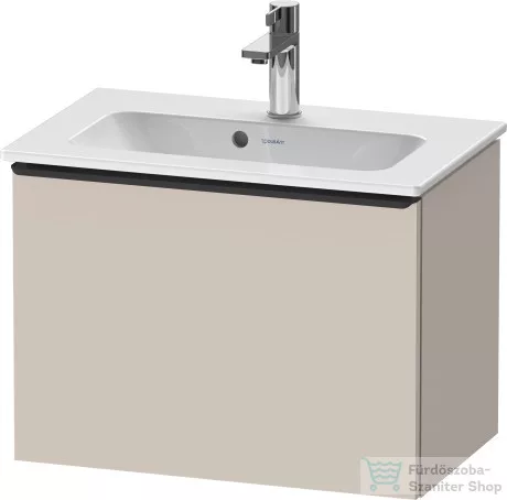Duravit D-NEO 610x372 mm-es 1 fiókos alsószekrény 234263 mosdóhoz,Taupe Matt Decor DE426809191