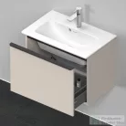 Duravit D-NEO 610x372 mm-es 1 fiókos alsószekrény 234263 mosdóhoz,Taupe Matt Decor DE426809191