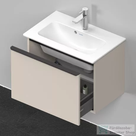 Duravit D-NEO 610x372 mm-es 1 fiókos alsószekrény 234263 mosdóhoz,Taupe Matt Decor DE426809191