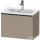 Duravit D-NEO 61x37,2 cm-es, 1 fiókos fali szekrény rozsdamentes fekete fogantyúval 234263XXX mosdóhoz, matt len DE42680BD750000