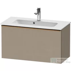   Duravit D-NEO 81x37,2 cm-es, 1 fiókos fali szekrény, szálcsiszolt bronz fogantyúval, 234283XXX mosdóhoz, matt len DE4269004750000