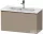 Duravit D-NEO 81x37,2 cm-es, 1 fiókos fali szekrény, szálcsiszolt bronz fogantyúval, 234283XXX mosdóhoz, matt len DE4269004750000