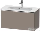 Duravit D-NEO 81x37,2 cm-es, 1 fiókos fali szekrény, króm fogantyúval, 234283XXX mosdóhoz, matt bazalt DE4269010430000