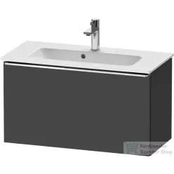   Duravit D-NEO 81x37,2 cm-es, 1 fiókos fali szekrény, króm fogantyúval, 234283XXX mosdóhoz, matt grafit DE4269010490000