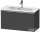 Duravit D-NEO 81x37,2 cm-es, 1 fiókos fali szekrény, króm fogantyúval, 234283XXX mosdóhoz, matt grafit DE4269010490000