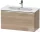 Duravit D-NEO 81x37,2 cm-es, 1 fiókos fali szekrény, króm fogantyúval, 234283XXX mosdóhoz, márványos tölgy DE4269010550000