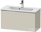 Duravit D-NEO 81x37,2 cm-es, 1 fiókos fali szekrény, króm fogantyúval, 234283XXX mosdóhoz, matt taupe DE4269010910000