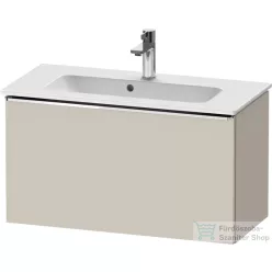   Duravit D-NEO 81x37,2 cm-es, 1 fiókos fali szekrény, króm fogantyúval, 234283XXX mosdóhoz, matt taupe DE4269010910000