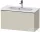 Duravit D-NEO 81x37,2 cm-es, 1 fiókos fali szekrény, króm fogantyúval, 234283XXX mosdóhoz, matt taupe DE4269010910000