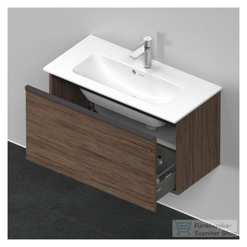 Duravit D-NEO 810x372 mm-es,1 fiókos függesztett szekrény 234283 mosdóhoz,Walnut Dark Decor DE426902121