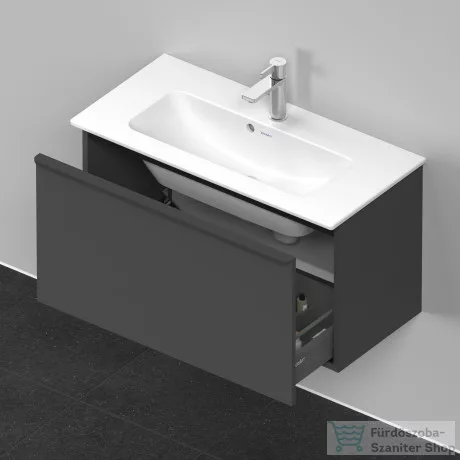 Duravit D-NEO 810x372 mm-es,1 fiókos függesztett szekrény 234283 mosdóhoz,Graphite Matt Decor DE426904949