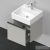 Duravit D-NEO 484x442 mm-es,1 fiókos függesztett szekrény 235050 mosdóhoz,Concrete Grey Matt Decor DE427000707