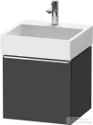 Duravit D-NEO 48,4x44,2 cm-es, 1 fiókos alsószekrény króm fogantyúval 235050 mosdóhoz, matt grafit DE4270010490000