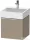 Duravit D-NEO 48,4x44,2 cm-es, 1 fiókos alsószekrény króm fogantyúval 235050 mosdóhoz, matt len DE4270010750000
