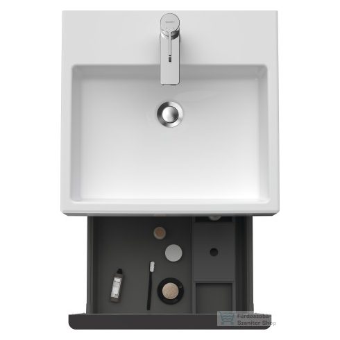 Duravit D-NEO 484x442 mm-es,1 fiókos függesztett szekrény 235050 mosdóhoz,Walnut Dark Decor DE427002121