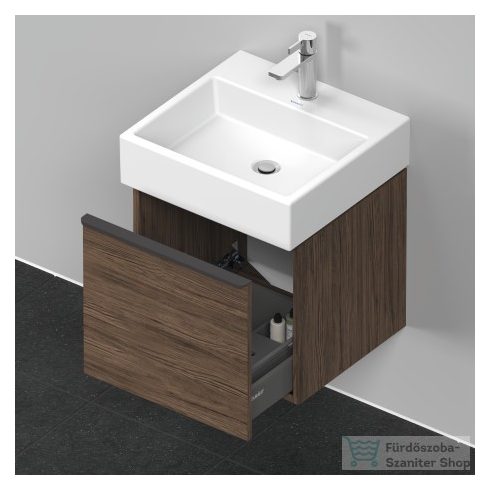 Duravit D-NEO 484x442 mm-es,1 fiókos függesztett szekrény 235050 mosdóhoz,Walnut Dark Decor DE427002121