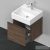 Duravit D-NEO 484x442 mm-es,1 fiókos függesztett szekrény 235050 mosdóhoz,Walnut Dark Decor DE427002121