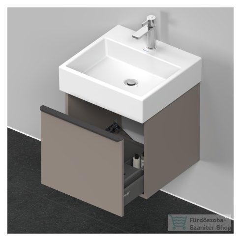 Duravit D-NEO 484x442 mm-es,1 fiókos függesztett szekrény 235050 mosdóhoz,Basalt Matt Decor DE427004343