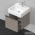 Duravit D-NEO 484x442 mm-es,1 fiókos függesztett szekrény 235050 mosdóhoz,Basalt Matt Decor DE427004343
