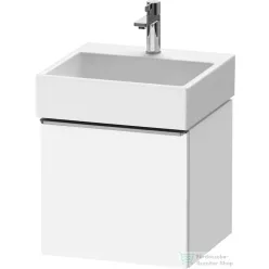   Duravit D-NEO 48,4x44,2 cm-es, 1 fiókos alsószekrény rozsdamentes acél színű fogantyúval 235050 mosdóhoz, matt fehér DE4270070180000