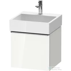   Duravit D-NEO 48,4x44,2 cm-es, 1 fiókos alsószekrény rozsdamentes acél színű fogantyúval 235050 mosdóhoz, fényes fehér DE4270070220000